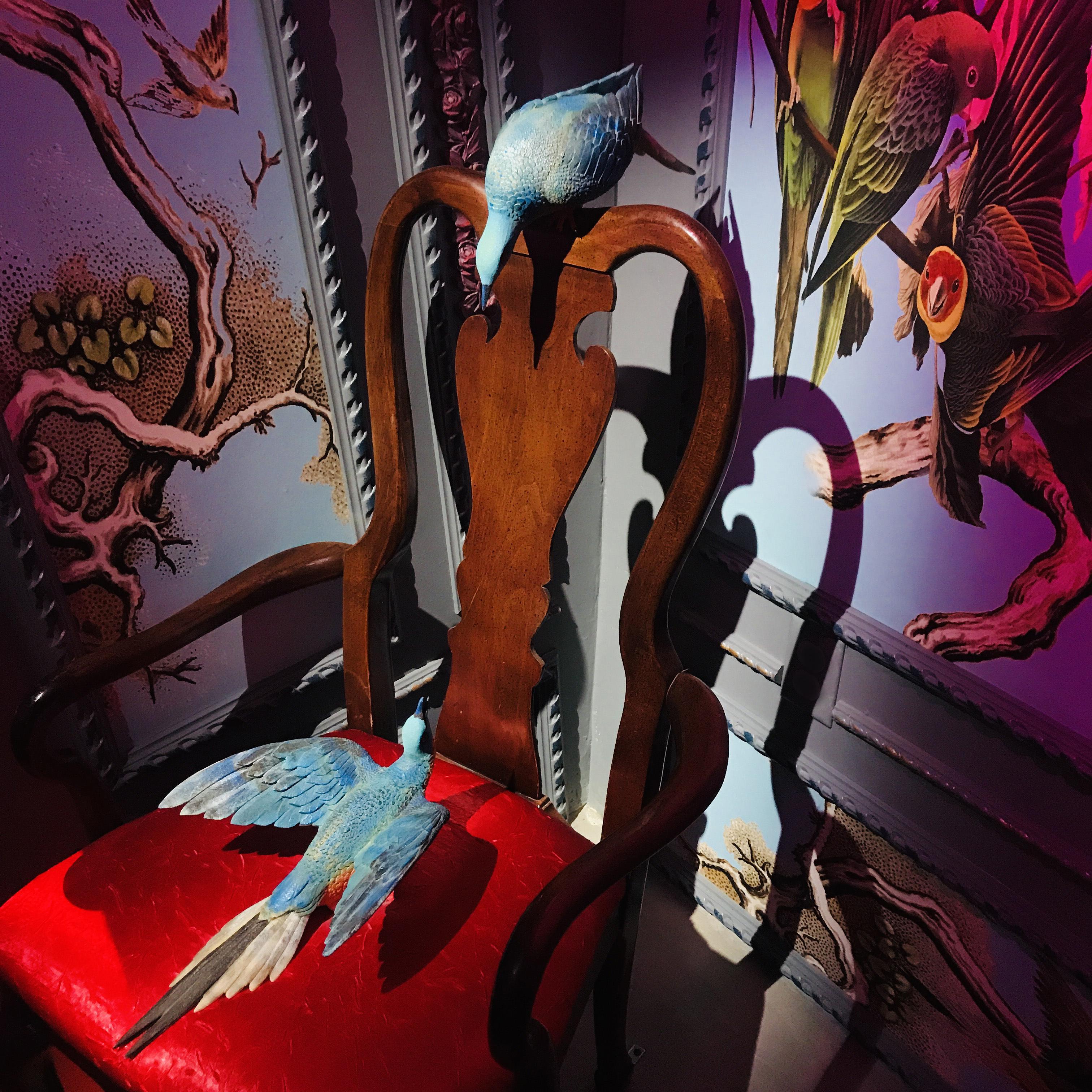 PERCHED PASSENGER PIGEONS